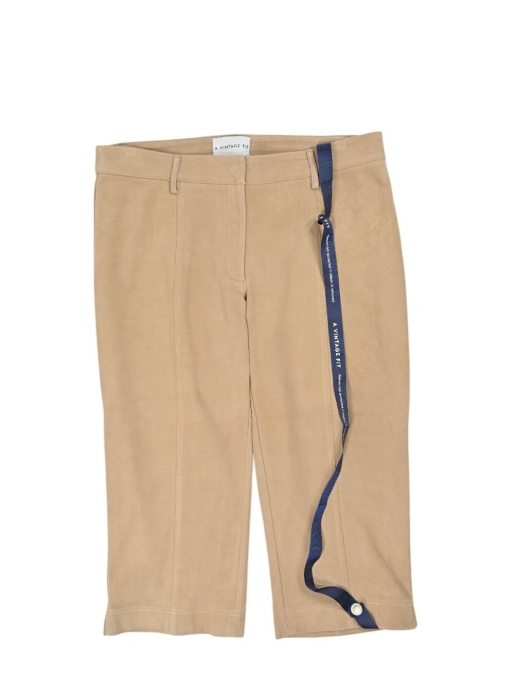 A Vintage Fit Suede Capri in Sand